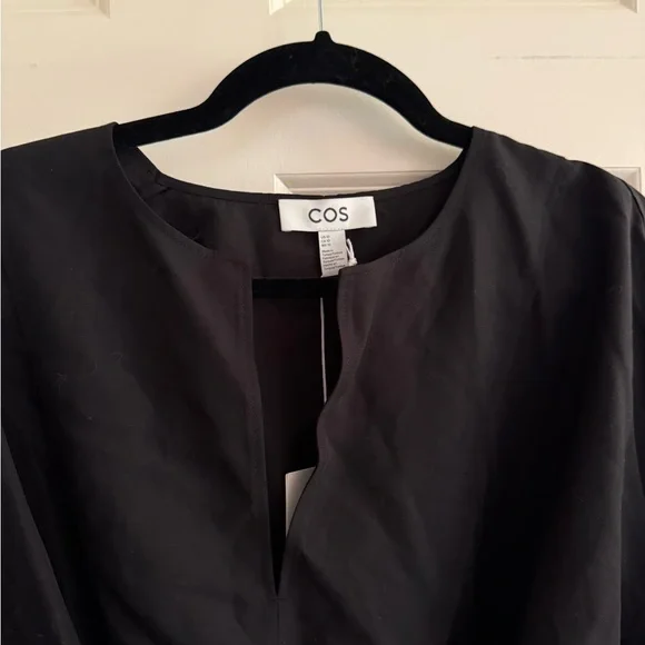 COS Black Tie Waist Dress - Picture 2 of 6